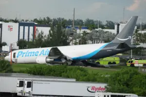 Federal investigators probe Amazon cargo jet’s fiery runway crash that killed 5 in Miami