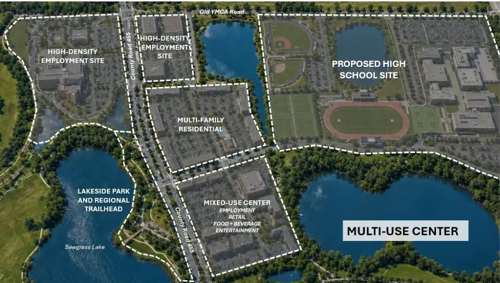 A look at the proposed multi-use center within the Panther...