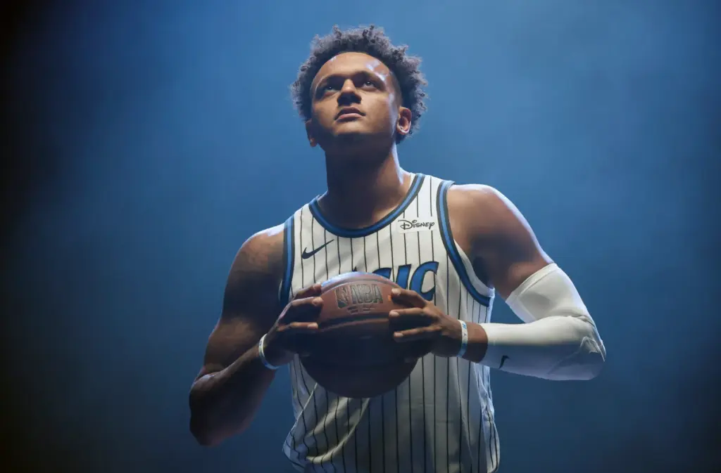 Orlando Magic Forward Paolo Banchero during the teamâs media day...