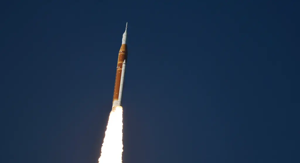 ABOVE: The Artemis II astronauts lift off from Kennedy Space...