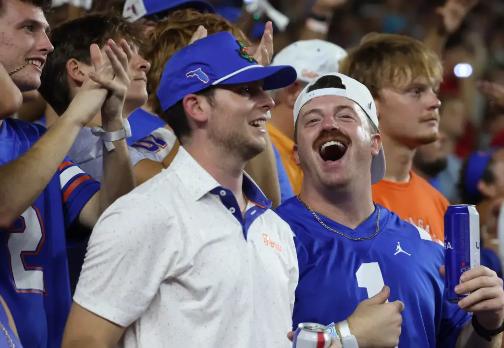 Florida fans cheer during the Florida Atlantic University at University...