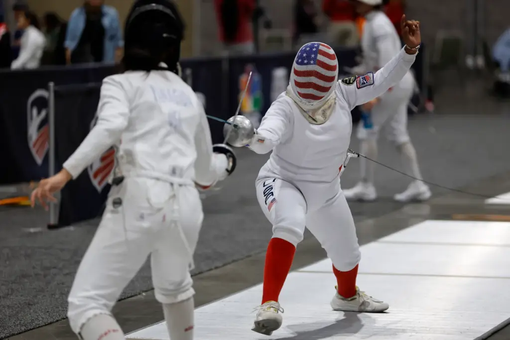 Left to Right, Coco Yanagida and Vaishnavi Vijay compete in...