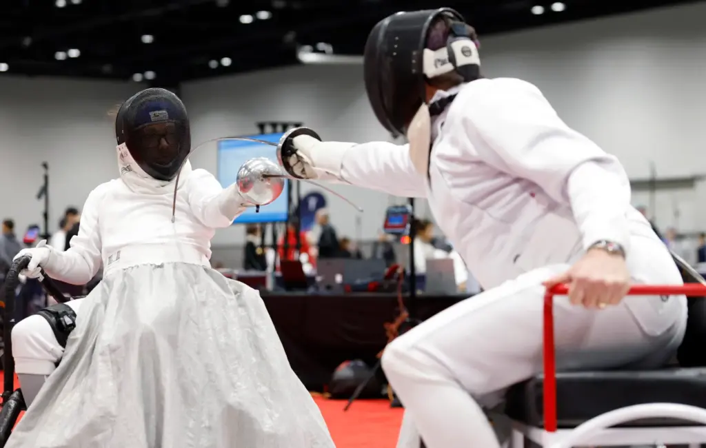 Left to Right, Mikhel Hudrlik and Andrew M. Frazier compete...