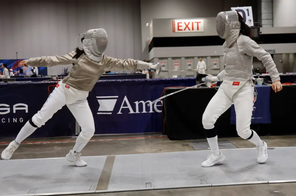 Left to Right, Charlotte Young (USA) and Julie Xiao (Canada)...
