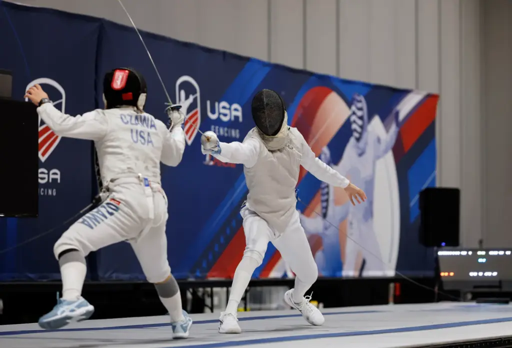 Left to Right, Taishi Ozawa and Felix Fei Ge compete...