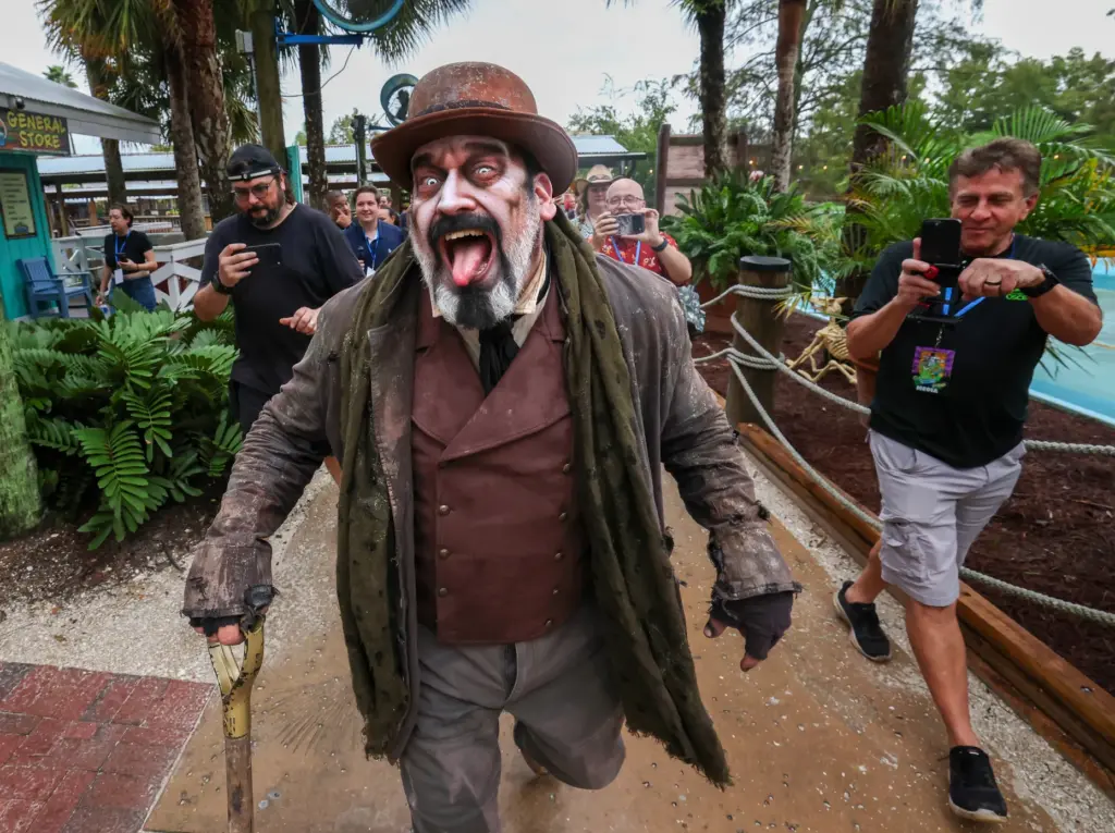 Cyrus The Gravedigger, one of the spooky creatures at Gatorlandâs...