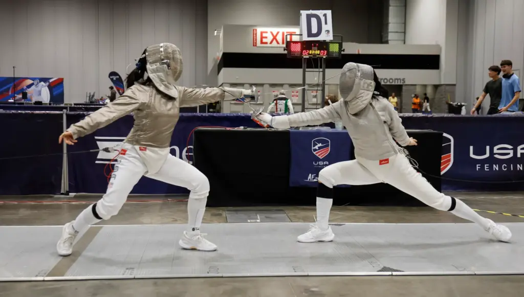 Left to Right, Charlotte Young (USA) and Julie Xiao (Canada)...