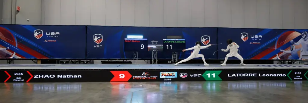 Left to Right, Nathan Zhao and Leonardo LaTorre compete in...