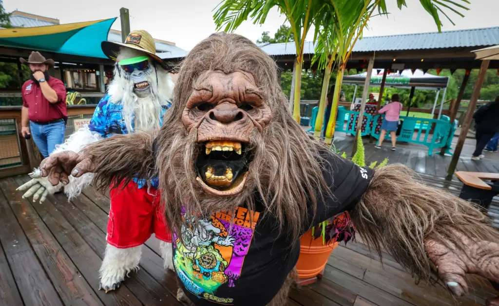 Skunk Ape and Eddie The Yeti, two the spooky creatures...