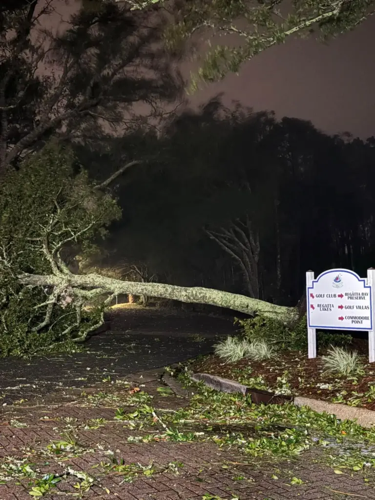 Okaloosa County suffered much of the damage from Hurricane Isaias...