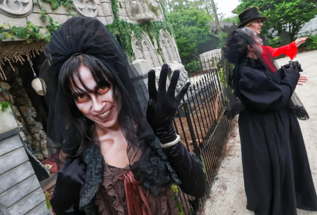 One of the spooky creatures at Gatorlandâs 8th annual Gators,...